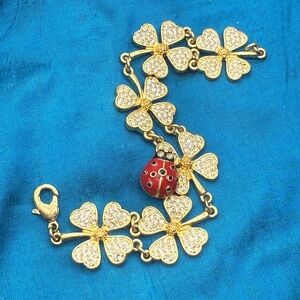 Oscar de la Renta ladybug bracelet